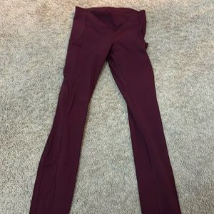 Lululemon leggings Maroon